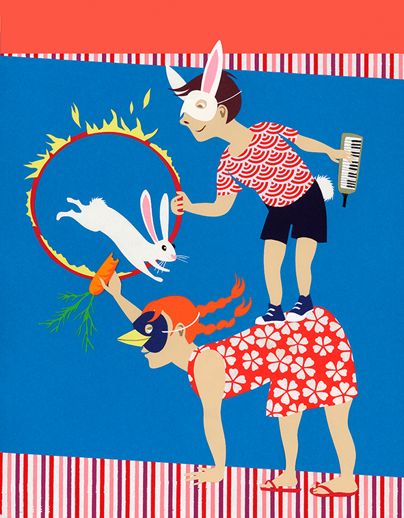 Dressage, Papier découpé, 41 × 28,5 cm, 2014