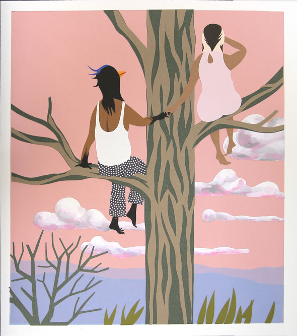 L'oeuf n°20, Papier découpé, 34,5 × 30,5 cm, 2014