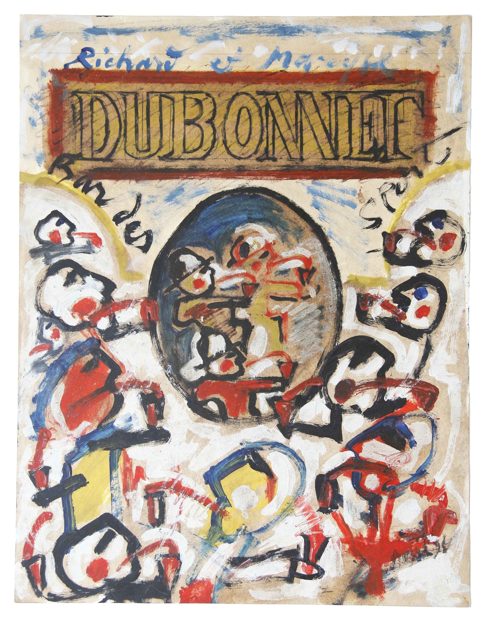 Dubonnet n°7, Huile sur papier, 65 × 50 cm, 1996