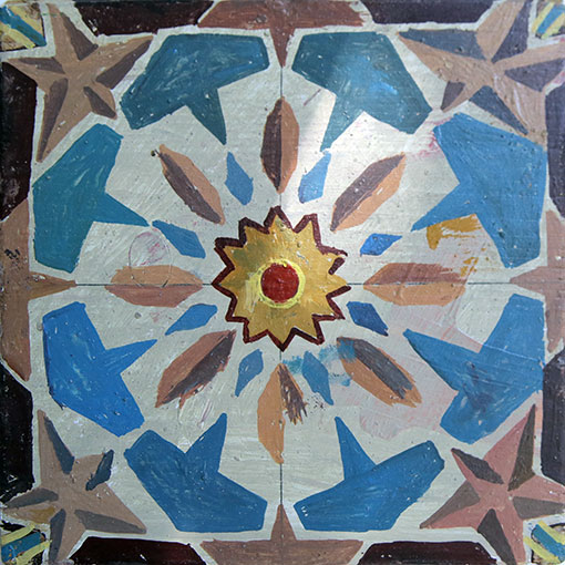 Cible n°1, -2015. Technique mixte, 18 × 18 cm, 2004
