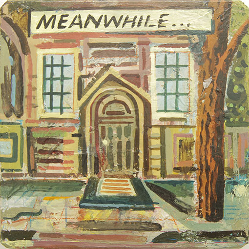 Cible n°6, -2015. Technique mixte, 18 × 18 cm, 2004