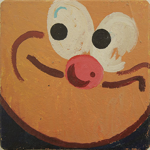 Cible n°13, -2015. Technique mixte, 18 × 18 cm, 2004