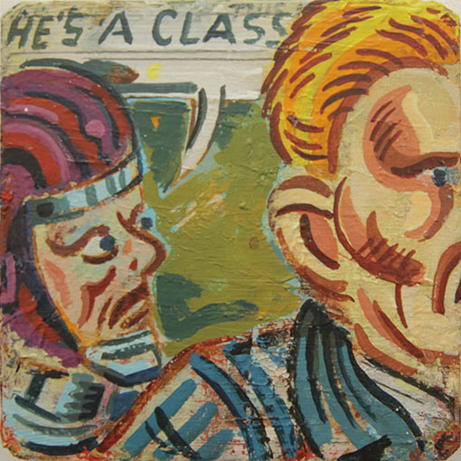 Cible n°17, -2015. Technique mixte, 18 × 18 cm, 2004