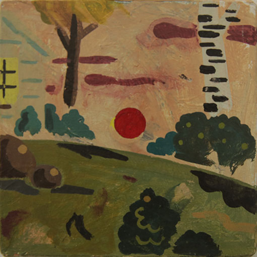 Cible n°20, -2015. Technique mixte, 18 × 18 cm, 2004