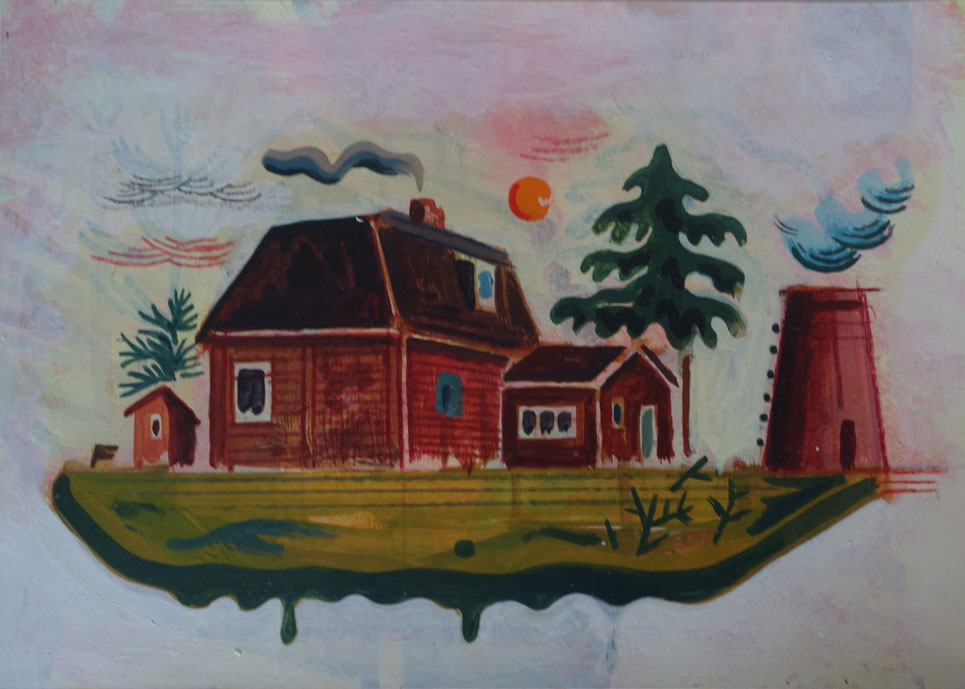 Étranger mystérieux n°10, Technique mixte, 20 × 28 cm, 2013