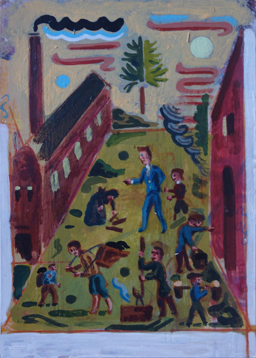 Étranger mystérieux n°14, Technique mixte, 21 × 15 cm, 2013