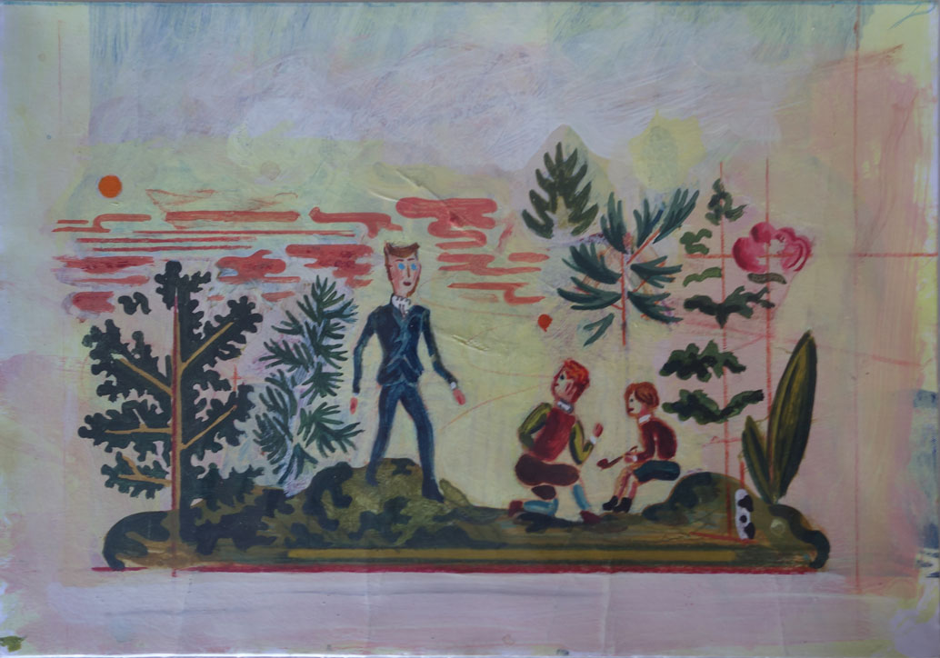 Étranger mystérieux n°6, Technique mixte, 31 × 30 cm, 2013