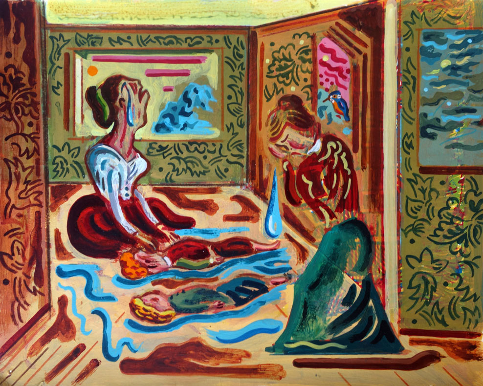 Étranger mystérieux n°11, Technique mixte, 28 × 35 cm, 2013