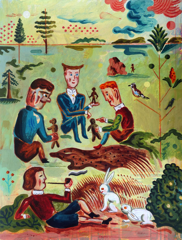 Étranger mystérieux n°7, Technique mixte, 33 × 25 cm, 2013