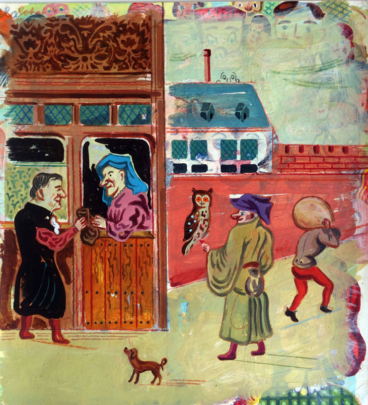 Étranger mystérieux n°15, Technique mixte, 33 × 30 cm, 2013