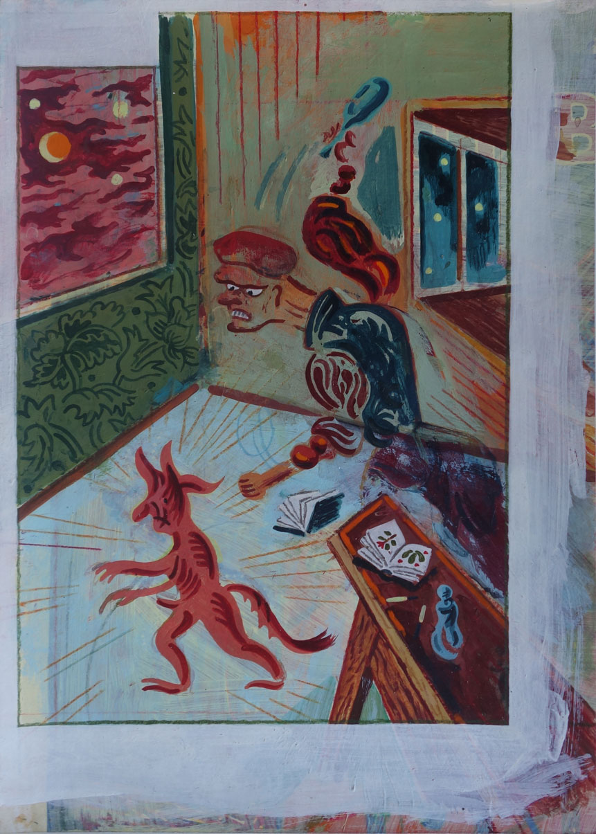 Étranger mystérieux n°9, Technique mixte, 35 × 25 cm, 2013