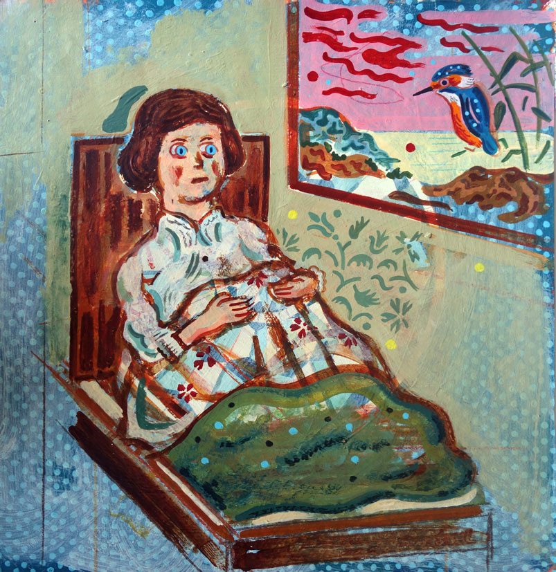 Étranger mystérieux n°5, Technique mixte, 35 × 34 cm, 2013