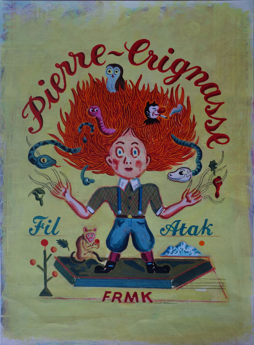 Struwelpeter, Technique mixte, 41 × 31 cm, 2011