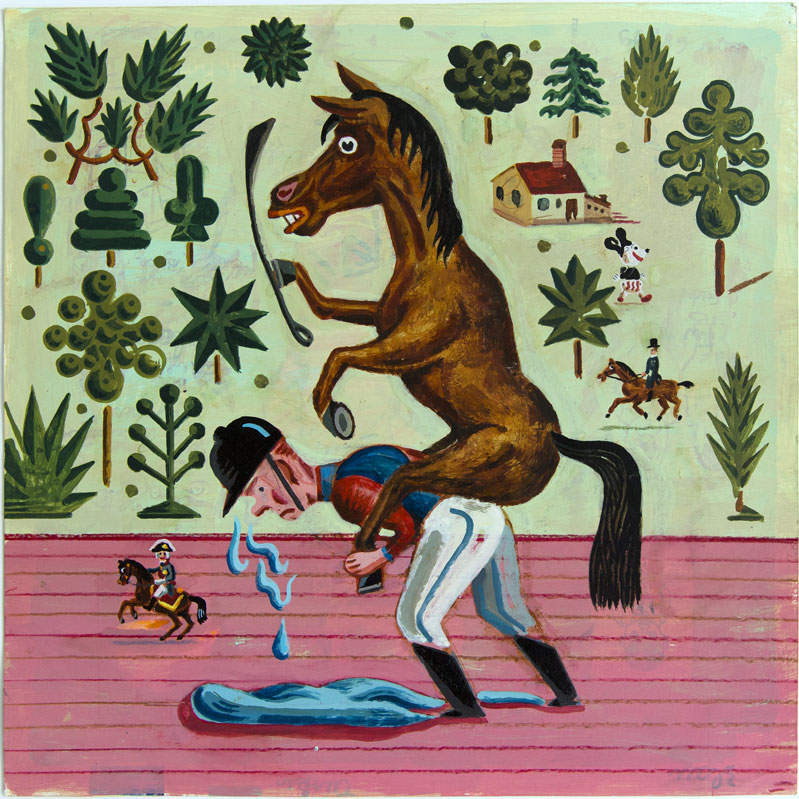 Verruckte Welt n°2, Technique mixte, 33 × 33 cm, 2009