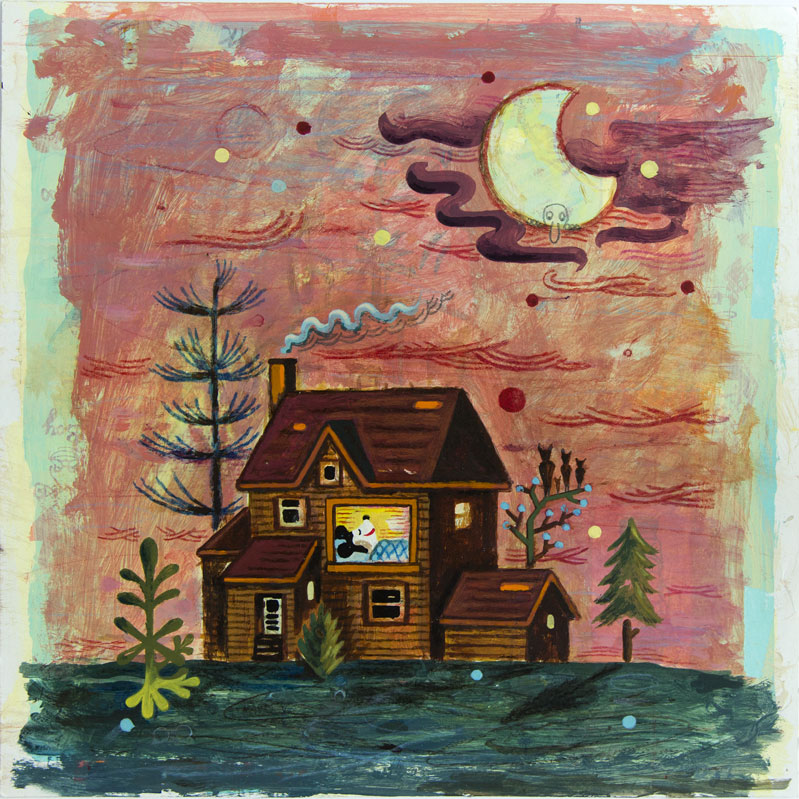 Verruckte Welt n°4, Technique mixte, 33 × 33 cm, 2009