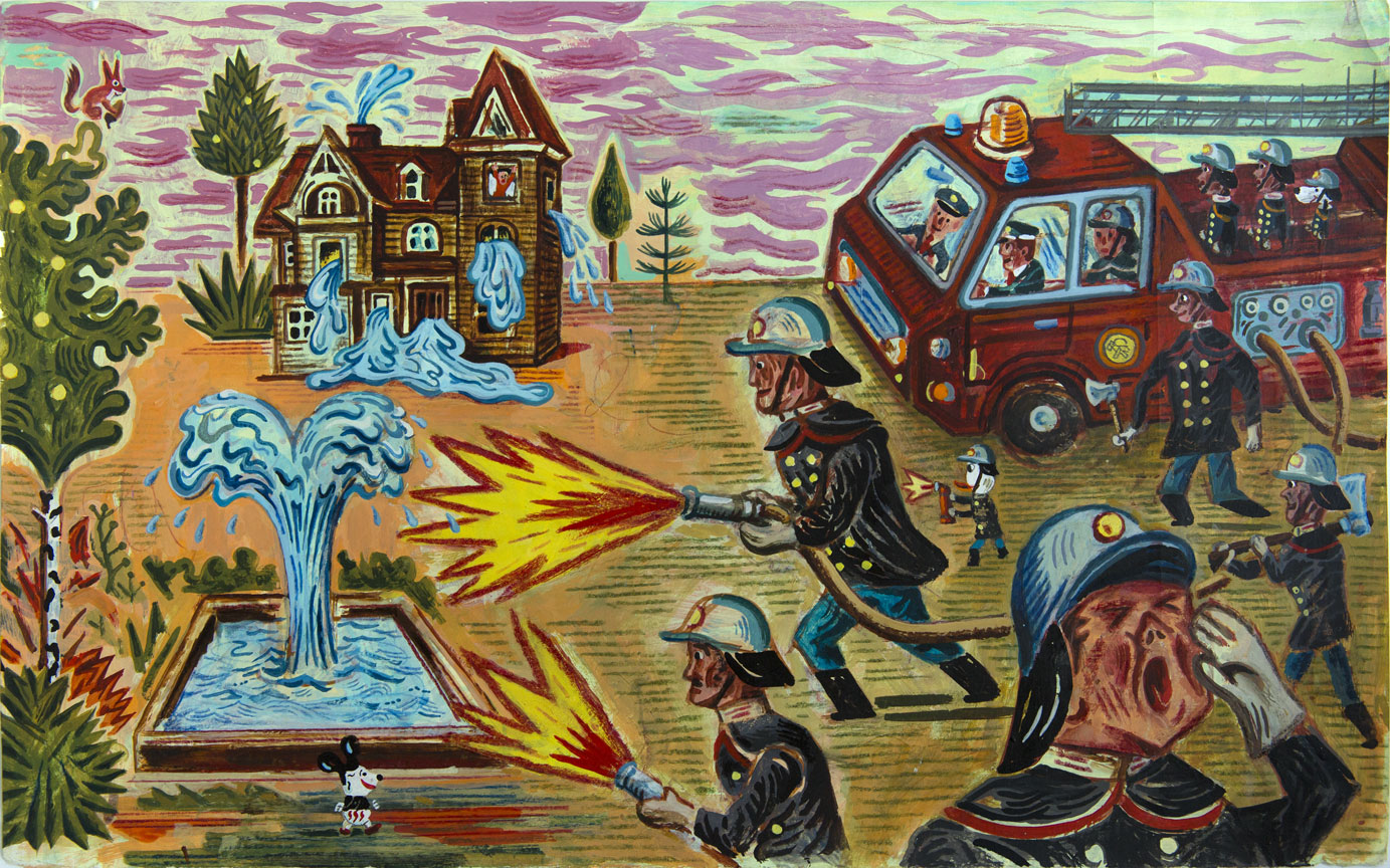 Verruckte Welt n°3, Technique mixte, 35 × 56 cm, 2009