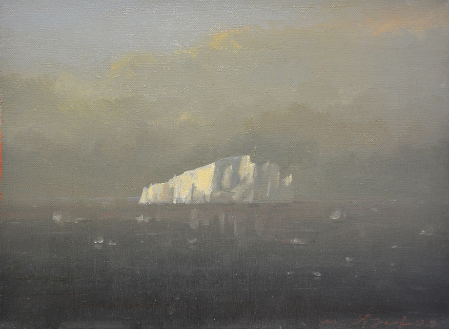 Iceberg n°1, Huile sur toile, 24 × 18 cm, 2012
