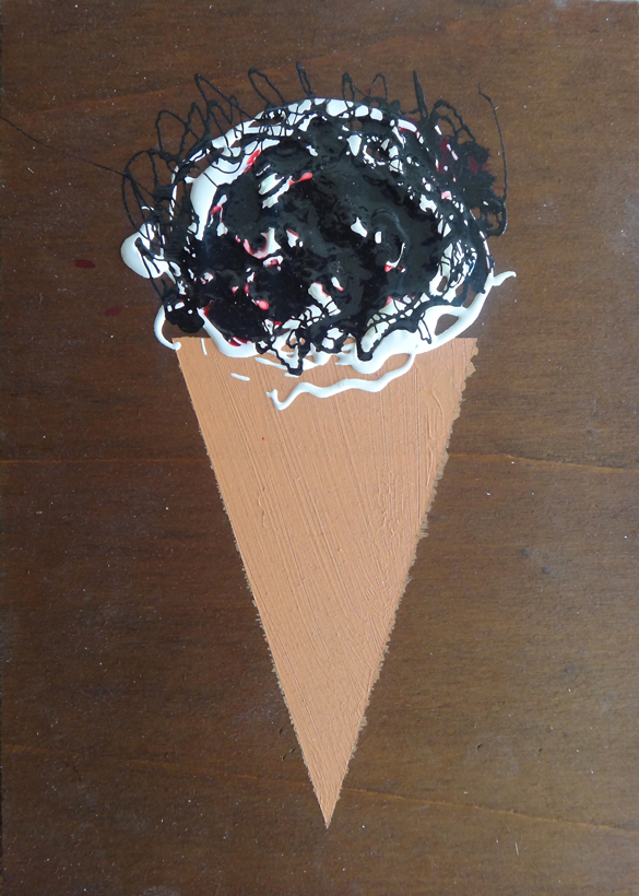 Gelati n°3, Technique mixte, 21 × 15 cm, 2013