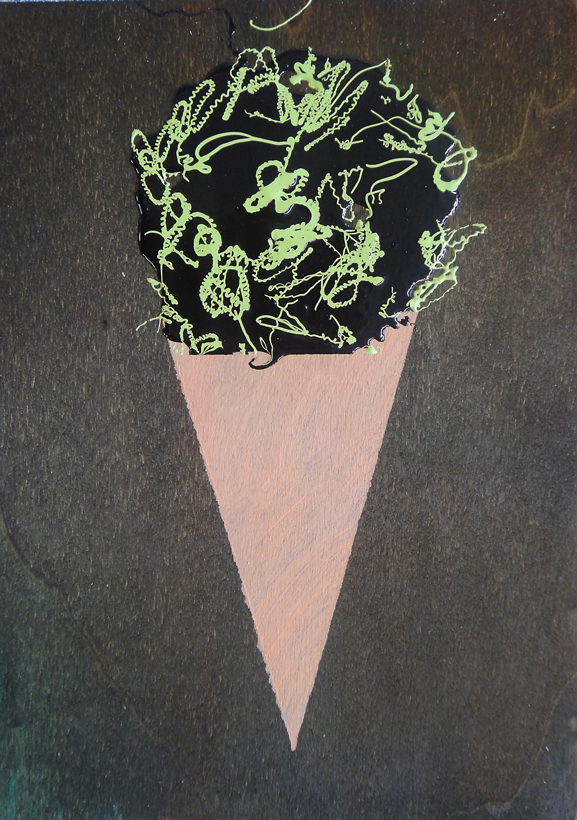Gelati n°5, Technique mixte, 21 × 15 cm, 2013