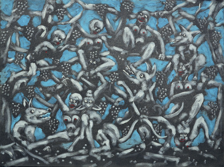 C'était il y a très longtemps, Huile et alkyde sur toile, 97 × 130 cm, 2013
