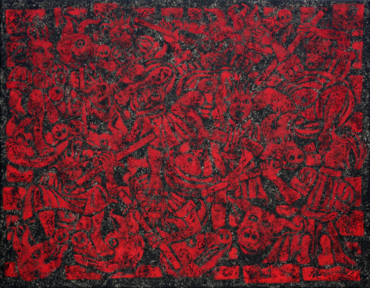 Tout va bien, Huile et alkyde sur toile, 114 × 146 cm, 2013