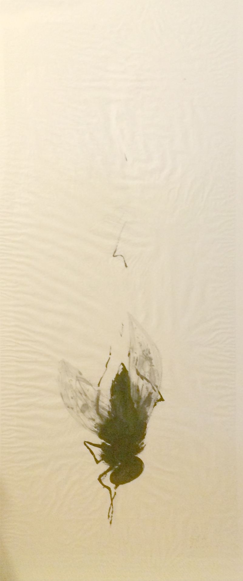 La danseuse, Encre sur papier Xuan, 134 × 56 cm, 2015