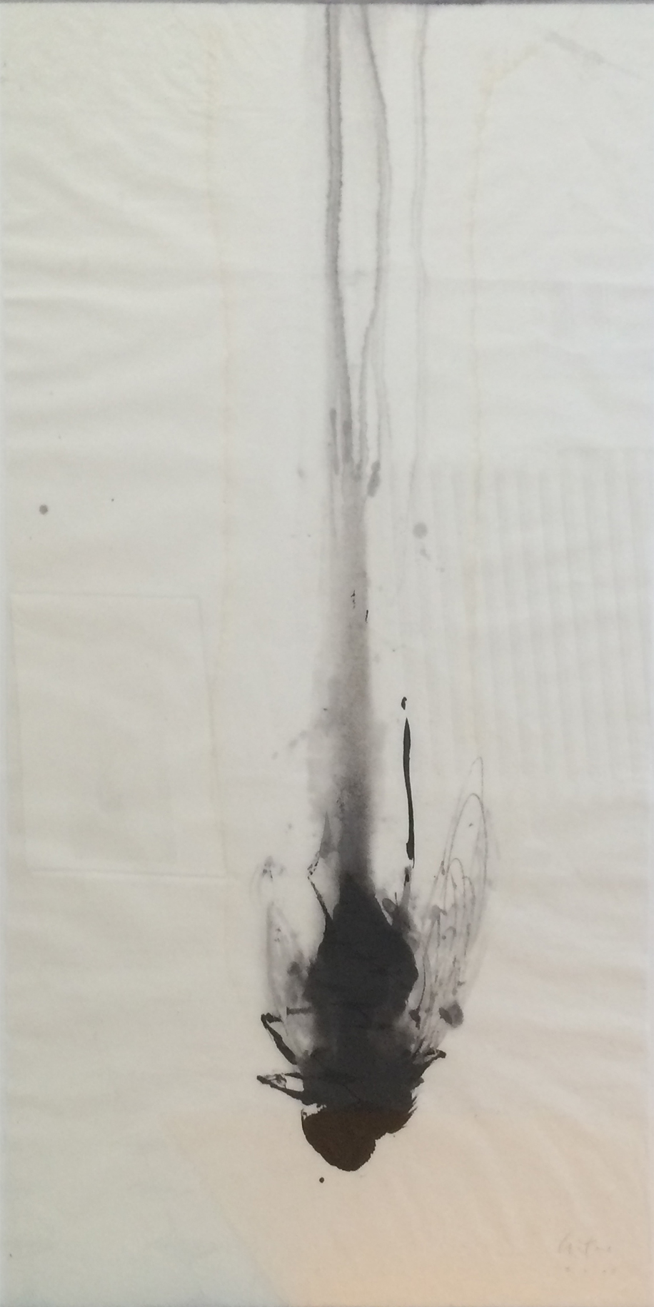 Le panache, Encre sur papier Xuan, 100 × 50 cm, 2015