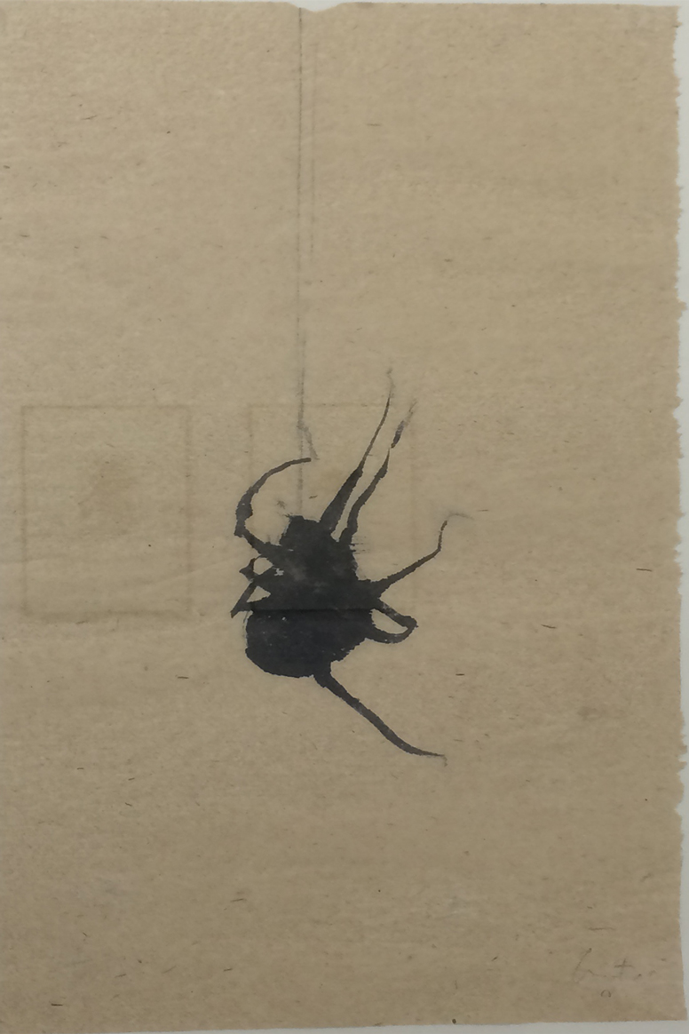 Le rappel, Encre sur papier Xuan, 42 × 28 cm, 2008