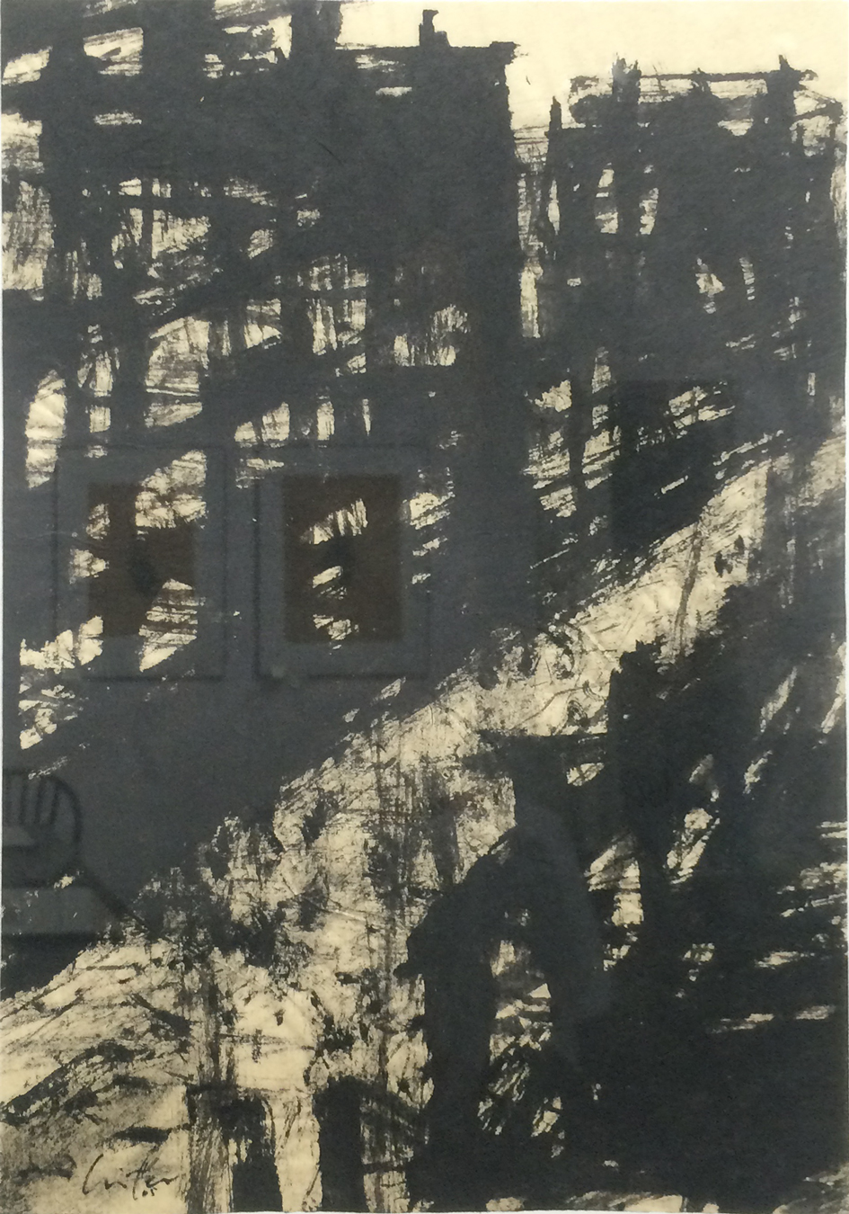 La rue, Encre, 30 × 21 cm, 2005