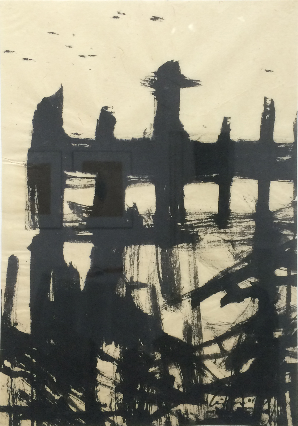 La ville n°2, Encre, 30 × 21 cm, 2004