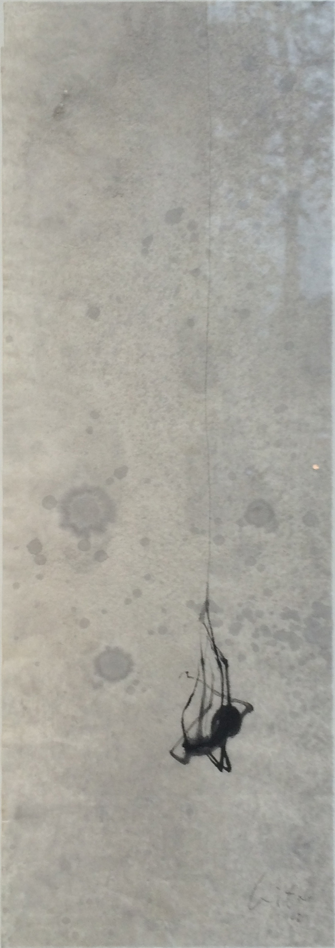 Le fil, Encre, 41 × 15 cm, 2008