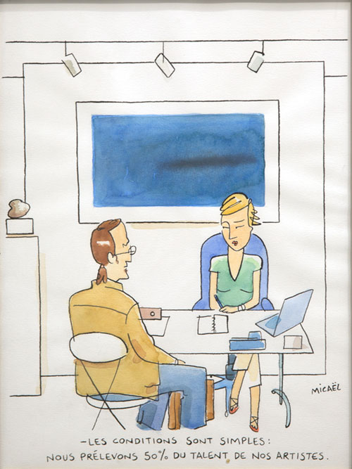 50%, Encre de Chine et aquarelle, 30 × 21 cm, 2009