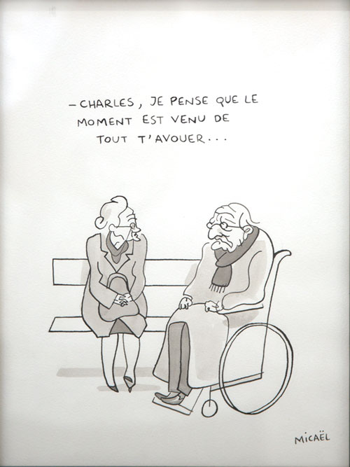 Charles, Encre de Chine et aquarelle, 30 × 21 cm, 2009