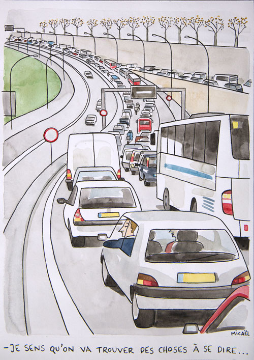 Choses à dire, Encre de Chine et aquarelle, 30 × 21 cm, 2013