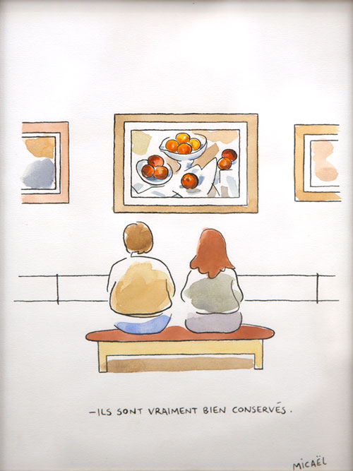 Concerves, Encre de Chine et aquarelle, 30 × 21 cm, 2009