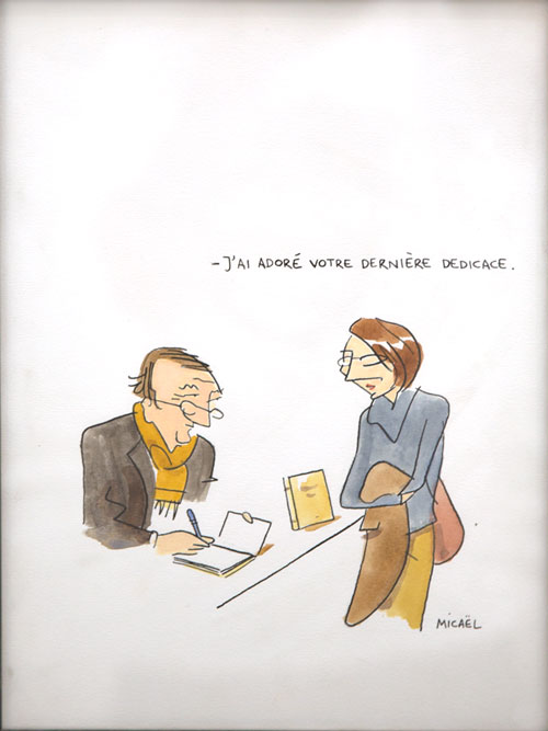 Dédicaces, Encre de Chine et aquarelle, 30 × 21 cm, 2009