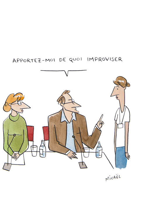 Improviser, Encre de Chine et aquarelle, 30 × 21 cm, 2013