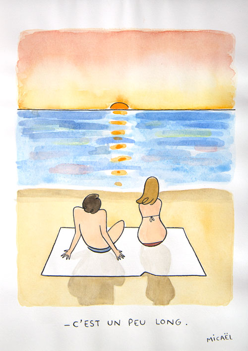 Long, Encre de Chine et aquarelle, 30 × 21 cm, 2013
