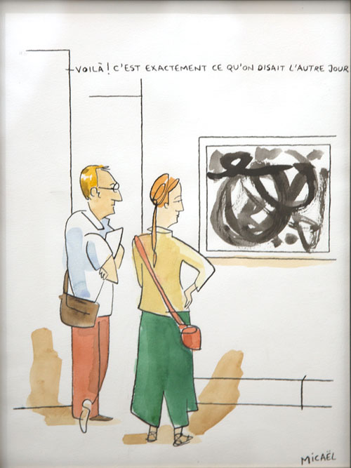 Voilà, Encre de Chine et aquarelle, 30 × 21 cm, 2013