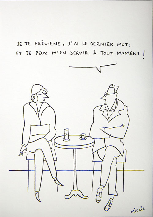 Dernier mot, Encre de Chine, 30 × 21 cm, 2013