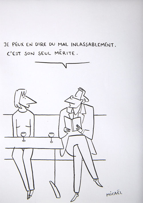 Inlassablement, Encre de Chine, 30 × 21 cm, 2013