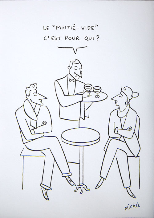Moitié vide, Encre de Chine, 30 × 21 cm, 2013