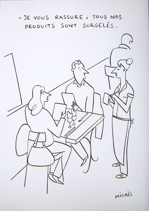 Surgelés, Encre de Chine, 30 × 21 cm, 2013