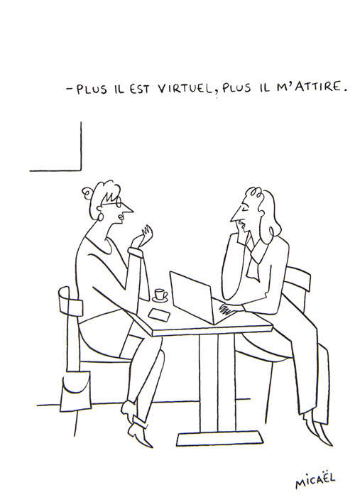 Virtuel, Encre de Chine, 30 × 21 cm, 2013