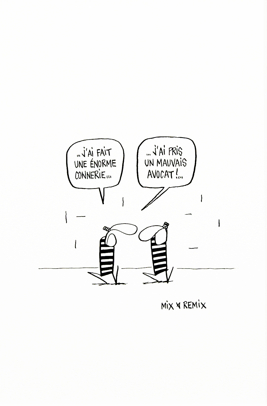 Les prisoniers, Encre de chine sur papier, 30 × 21 cm, 2015