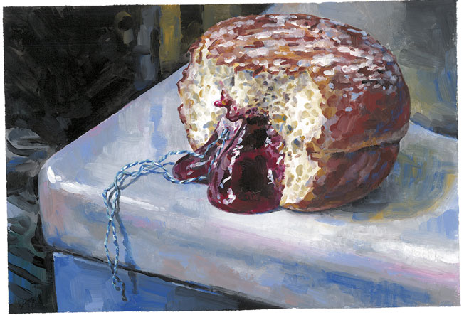 Boule de Berlin, Gouache sur papier Canson, 21 × 30 cm, 2013
