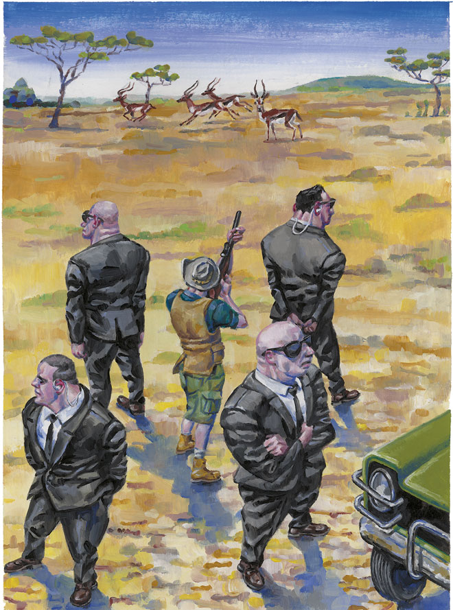 Cible, Gouache sur papier Canson, 38 × 30 cm, 2014