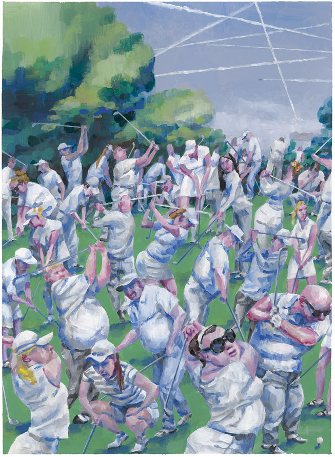Handicap, Gouache sur papier Canson, 38 × 30 cm, 2013