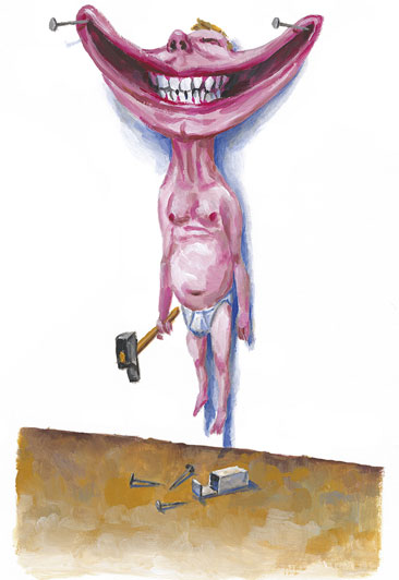 Jubilation, Gouache sur papier Canson, 30 × 21 cm, 2010