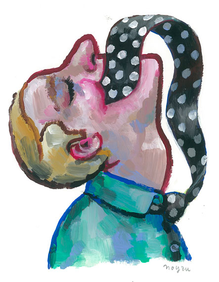 L'avaleur, Gouache sur papier Canson, 30 × 21 cm, 2015